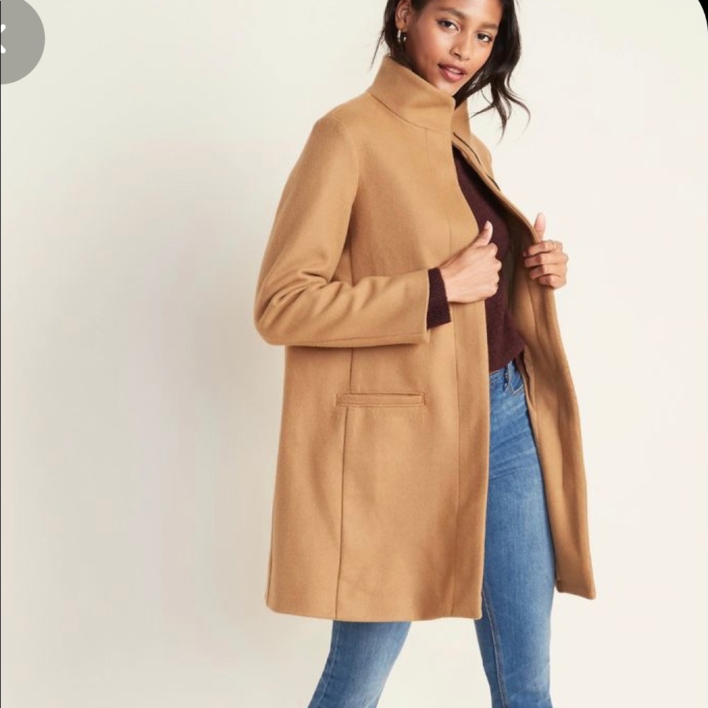 Old Navy Camel Long Coat NWT